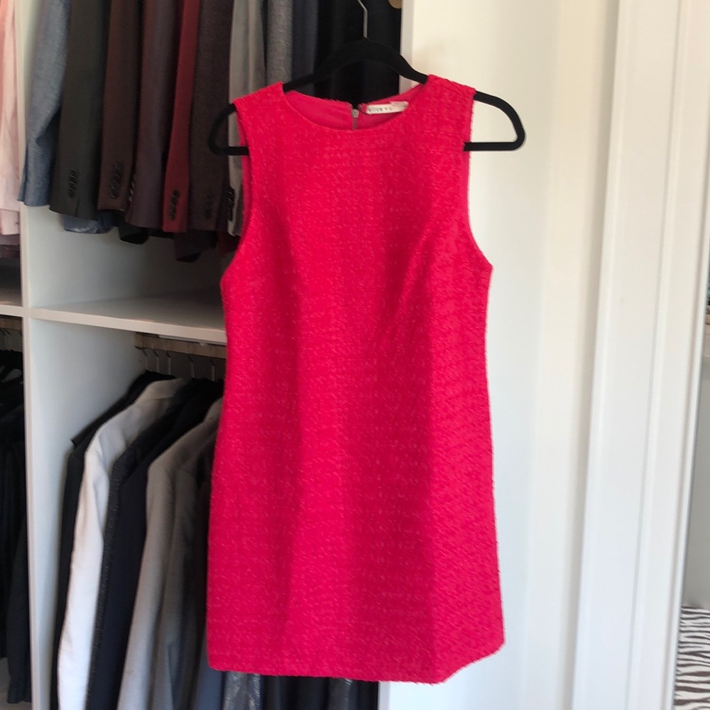 Alice and Olivia tweed shift dress